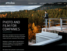 Tablet Screenshot of apeloga.se
